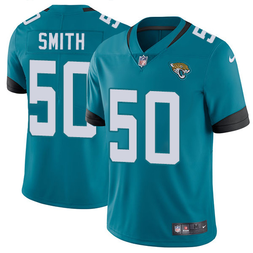 Nike Jacksonville Jaguars #50 Telvin Smith Teal Green Alternate Men Stitched NFL Vapor Untouchable Limited Jersey->jacksonville jaguars->NFL Jersey